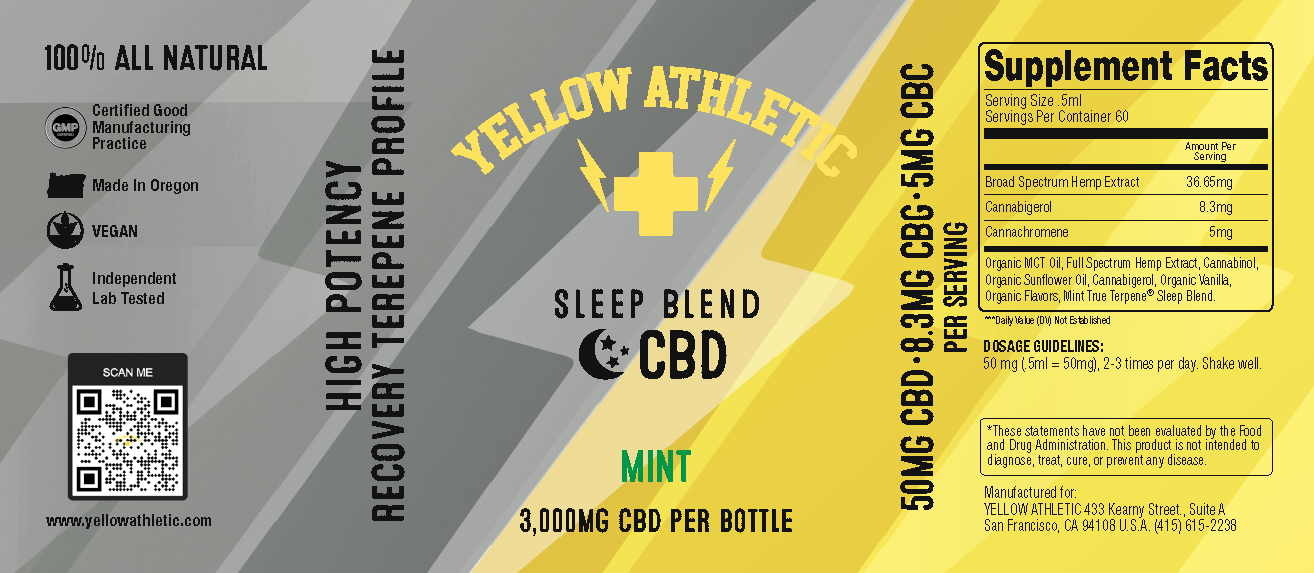 CBD Sleep Blend - Supplement Facts