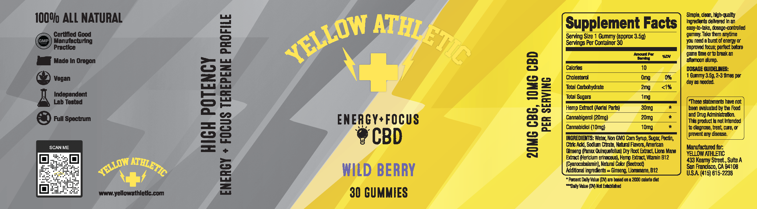 CBD Gummies - Supplement Facts